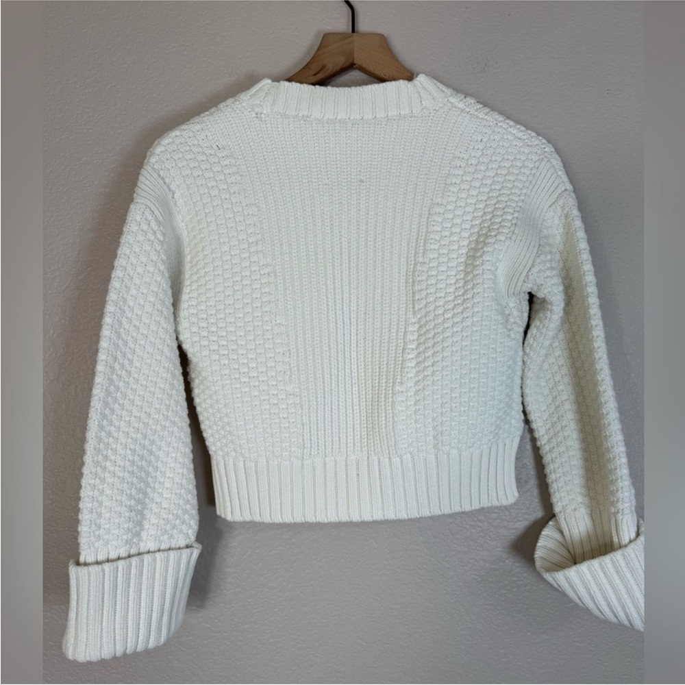 Abercrombie & Fitch Cream Women's Cardigan - Picture 9 of 9